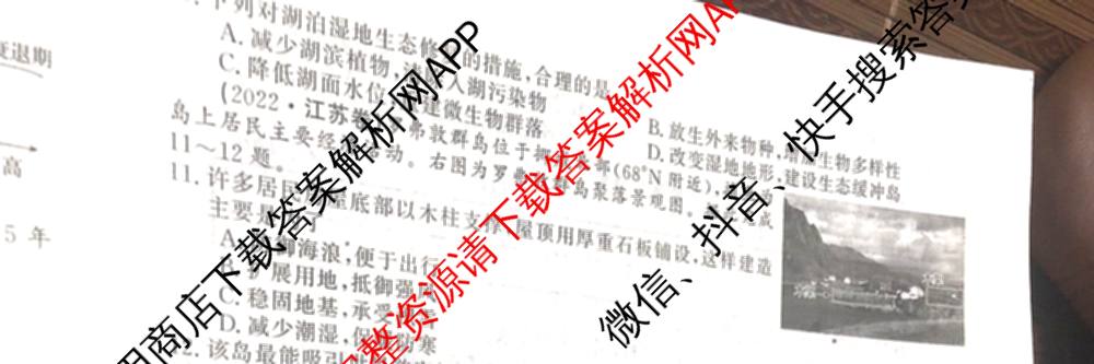 2026最新五年高考真题分类优化卷(十一)11各科答案及试卷: 含物理 历史 数学试卷解析地理试题