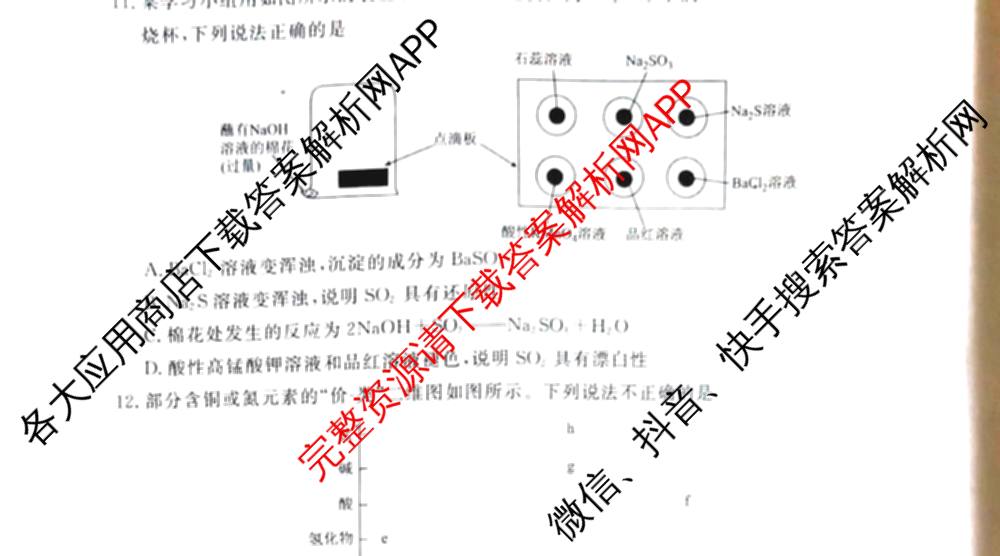 2025年茂名市普通高中高二年级教学质量监测（10科全）化学试题