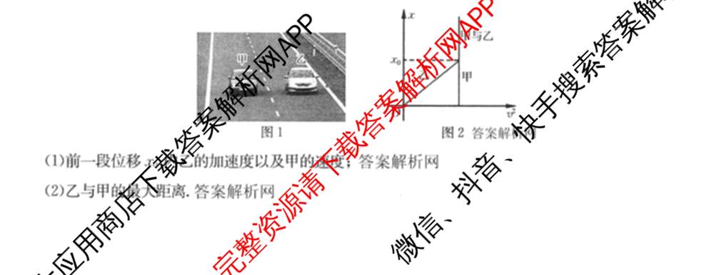 全国名校2026届高三月考滚动卷(一)1: 含化学(A) 政治(C) 地理(A)试卷解析物理试题