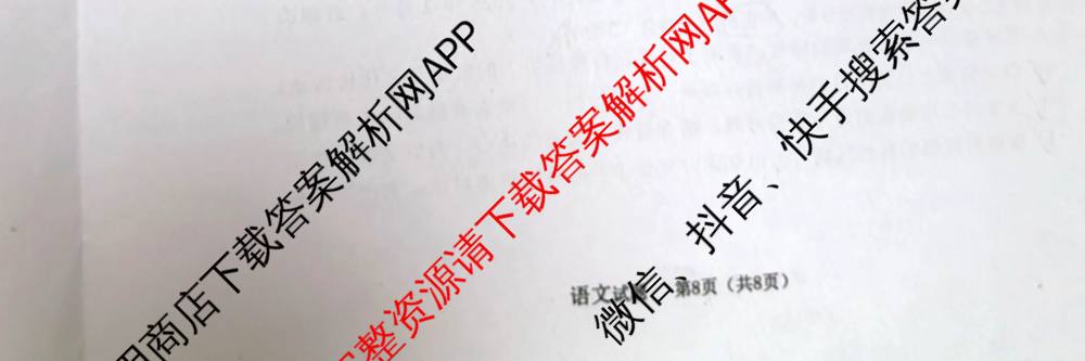 株洲市2025年初中学业水调研考试(5月)试卷及答案汇总（含英语 物理 数学等7份）语文试题