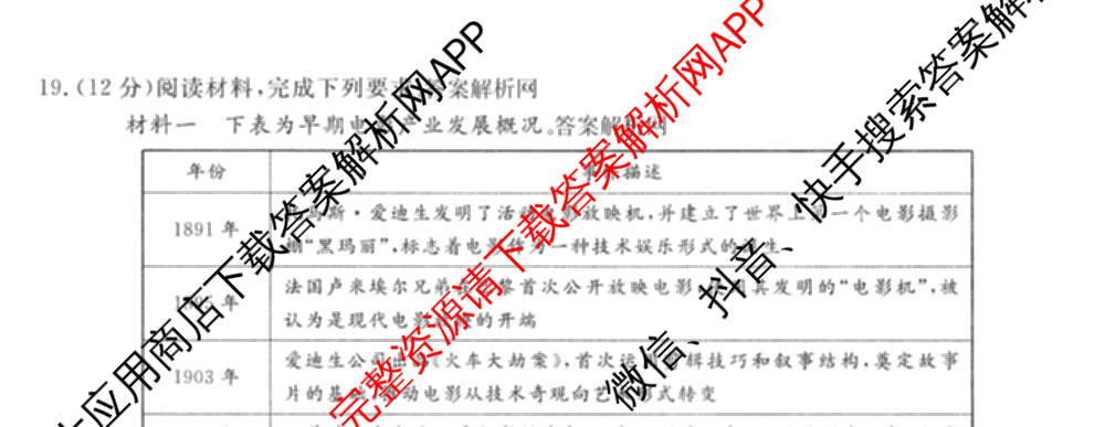 2026普通高等学校招生全国统一考试冲刺押题卷(六)6（含地理(HNY)、语文、生物(HBJ)等）历史试题