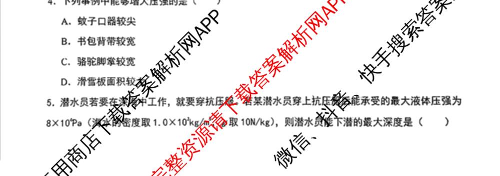 长春北湖学校2025-2026学年度九年级上学期假期成果验收（7科全）物理试题