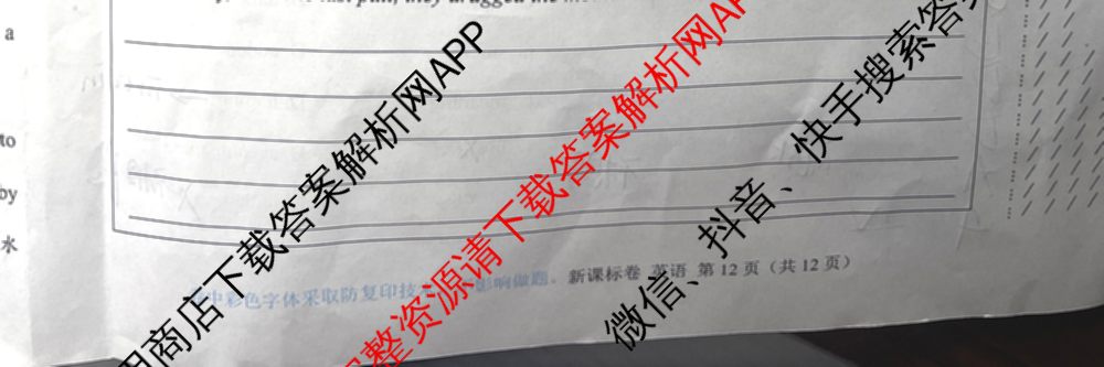学科网2025届高三10月大联考各科答案及试卷（含历史(新课标卷) 语文(新课标卷) 语文(新高考卷)等17份）英语试题