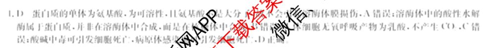九师联盟2023-2024江西省八校协作体高一年级第二次联考试卷及答案汇总: 含物理 数学 语文试卷解析生物答案