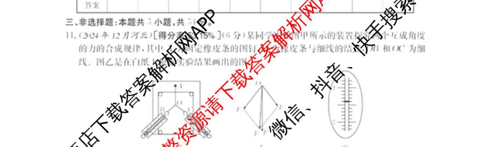 2025-2026河南省高一考场错题训练(二)各科答案及试卷（含化学 物理 生物等9份）物理试题