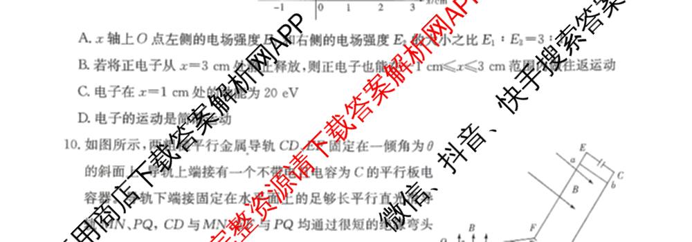 湖南省长郡中学2026届高三三模(无标题)各科答案及试卷（含政治、化学、历史等）物理试题