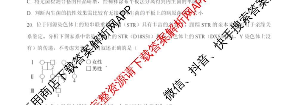 2024年高考真题(新高考)(已更新生物(山东卷) 数学(新课标II卷) 物理(河北卷)等108份)生物试题