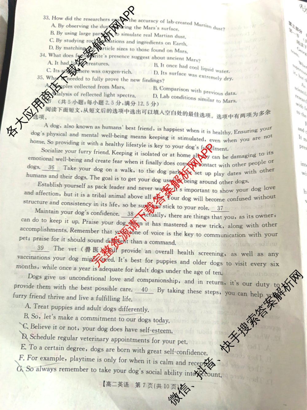 湖南省2024-2025学年高二试卷5月联考(5.28)（含化学、语文、历史等9份）英语试题