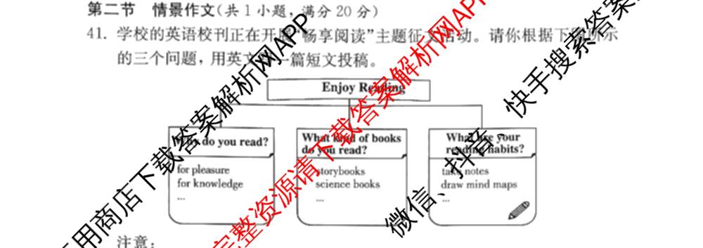 2026年湖南省普通高中学业水合格性考试信息卷(模拟四)各科答案及试卷（含数学、语文、生物等）英语试题