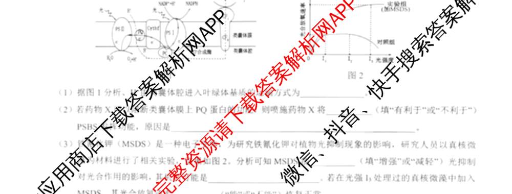 江西省重点中学盟校2026届第一次质量检测高三（含化学、政治、物理等9份）生物试题