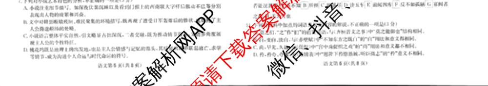 四川省部分学校2026届高三下学期综合素质模拟预测(无标题)3月（含生物 语文 历史等）语文试题