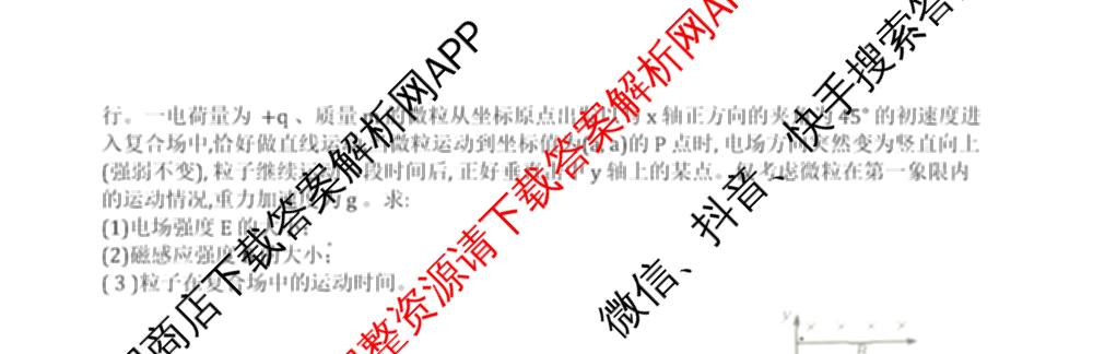 [九龙坡二诊]重庆市高2025届学业质量调研抽测(第二次)试卷及答案汇总（9科全）物理试题