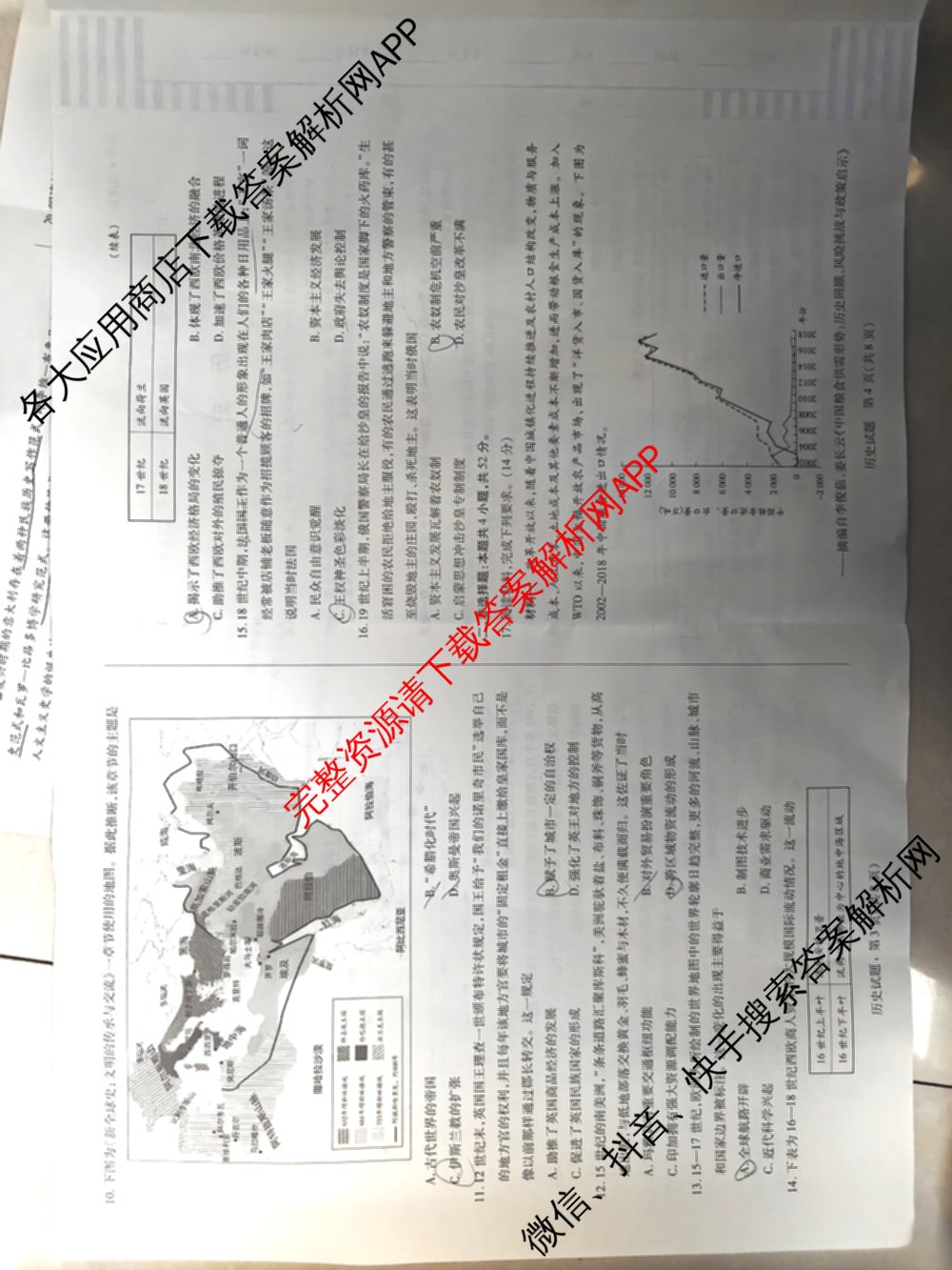 2025-2026学年(上)高三年级天一小高考(二)☆试卷及答案汇总: 含历史 地理 政治试卷解析历史试题