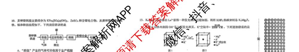 辽宁省2026年沈阳市高中三年级教学质量监测(二)（9科全）化学试题