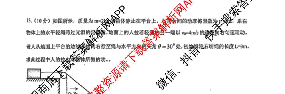 辽宁省大连市滨城高中联盟2024-2025学年度下学期高一4月份考试: 含政治 数学 物理试卷解析物理试题