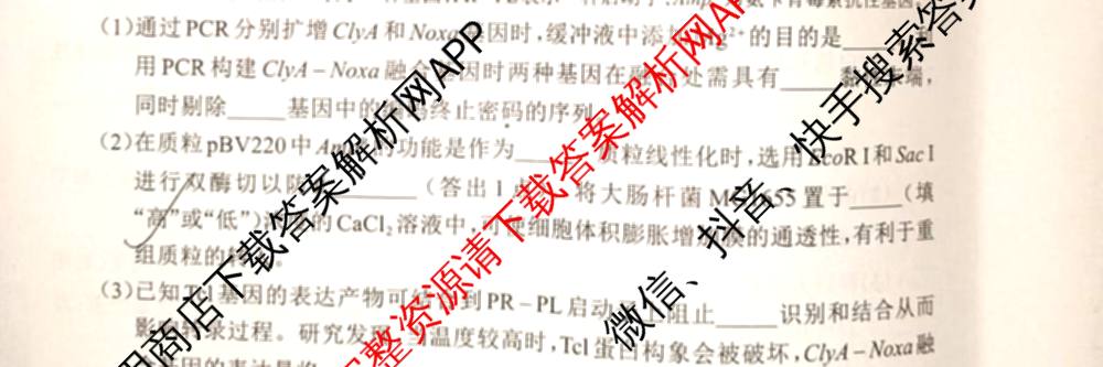 [保定一模]河北省保定市2026届高三第一次模拟考试: 含历史 政治 日语试卷解析生物试题