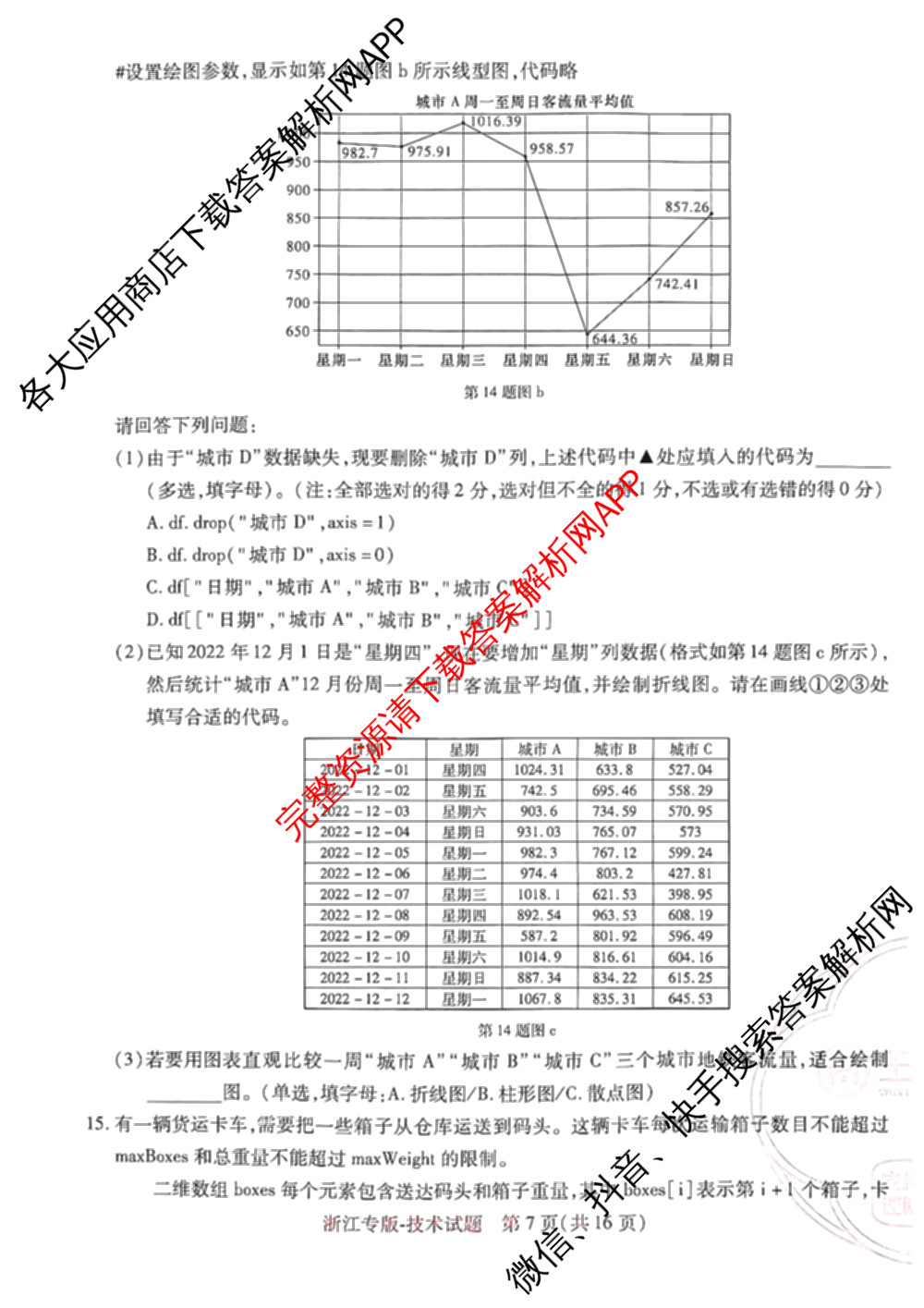 王后雄2024年普通高等学校招生全国统一考试预测卷各科答案及试卷（含语文(安徽专版)、政治(重庆专版)、历史(福建专版)等144份）技术(浙江专版)试题