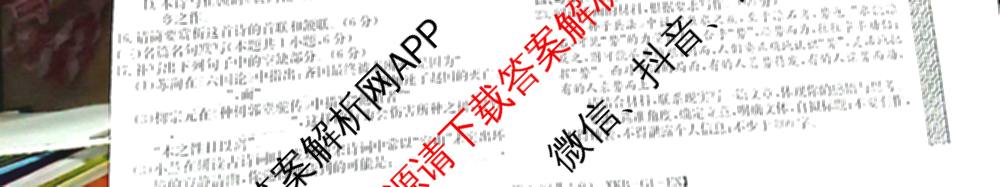 XKB2025届普通高等学校招生全国统一考试冲刺压轴金卷(一)1（含物理(XKB-G10-EX) 英语(XKB-G1-EX) 化学(XKB-G1-H-EX)等）语文试题