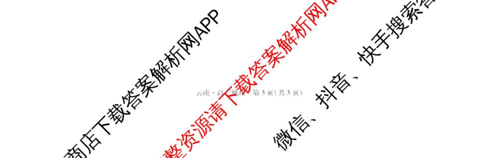云南民族大学附属高级中学2026届高三联考卷(一)各科答案及试卷（含化学、地理、生物等）地理试题