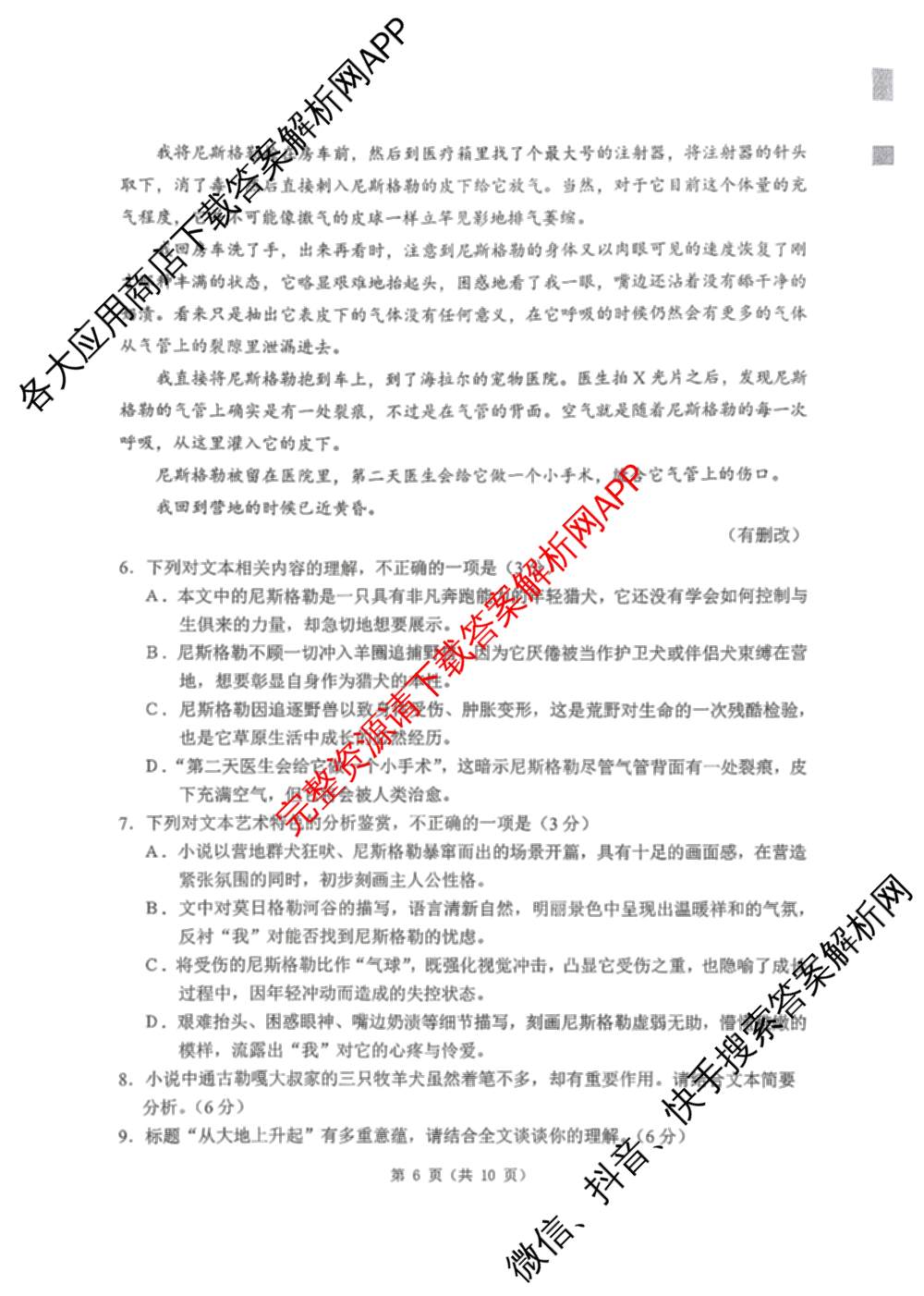 辽宁省2026年沈阳市高中三年级教学质量监测(二)（9科全）语文试题