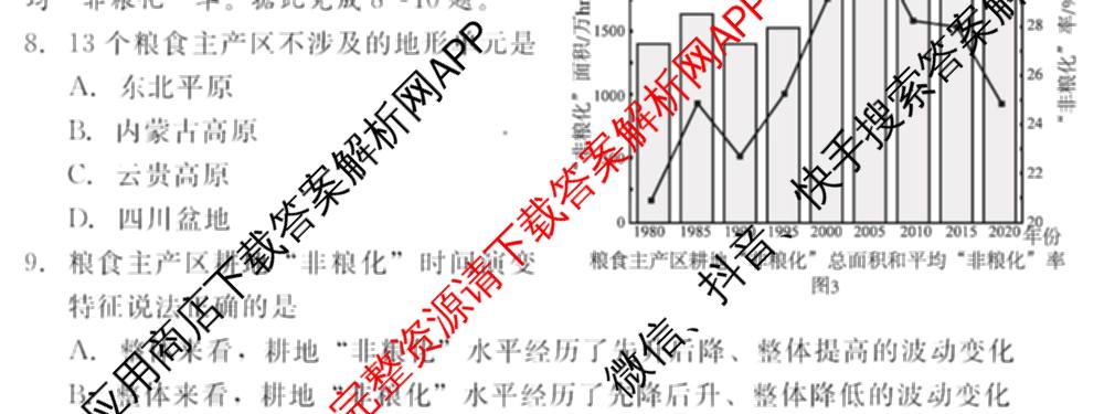 新时代NT教育2024-2025学年第二学期高二年级4月期中考试试卷及答案汇总(已更新英语 历史 语文等11份)地理试题