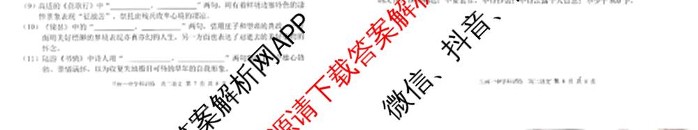 甘肃省兰州一中2025-2026-2学期开学测验考试题高二（含数学、地理、语文等）语文试题