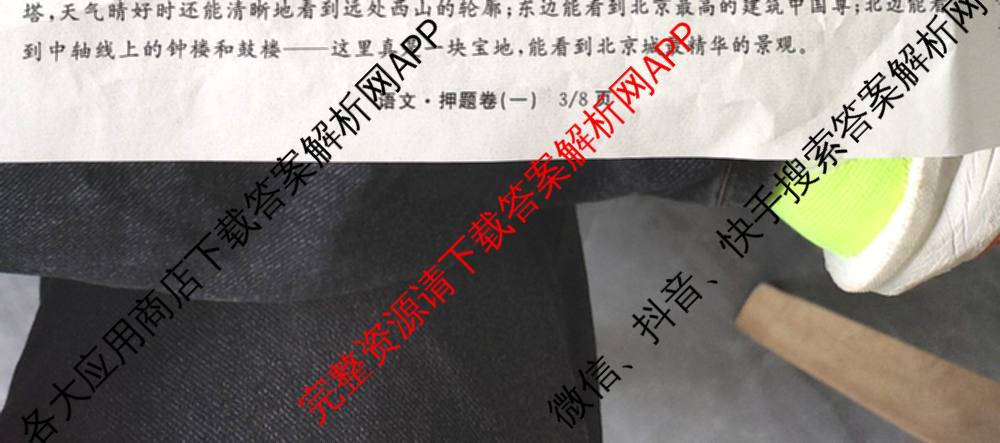 天舟高考衡中同卷2025年普通高等学校招生全国统一考试模拟押题卷(一)1试卷及答案汇总（34科全）语文试题