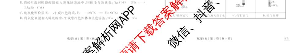 衡水金卷先享题2026年学科素养评价练(五)5各科答案及试卷（含政治(AH)【安徽四川甘肃专版】 物理(HN)【湖南专版】 生物(山东专版)等）化学试题