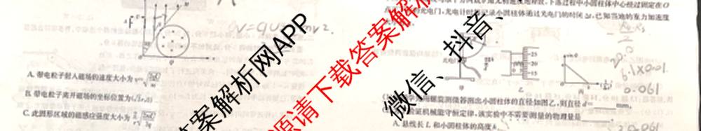 湖南省2026届高三九校联盟第一次联考试卷及答案汇总(已更新数学 地理 语文等10份)物理试题
