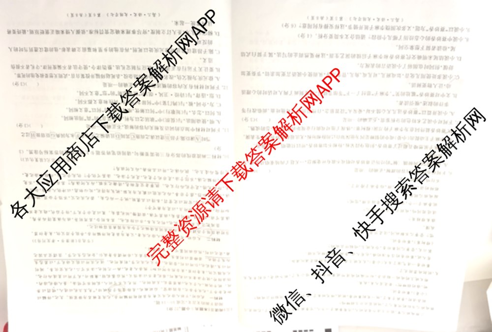 黄冈八模2026届高三大练(七)7（含历史(SD)、地理、物理(JX)等）语文试题