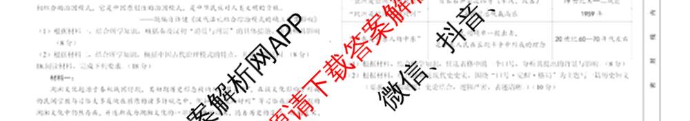 湖南省2024-2025学年高二试卷5月联考(5.28)（含化学、语文、历史等9份）历史试题