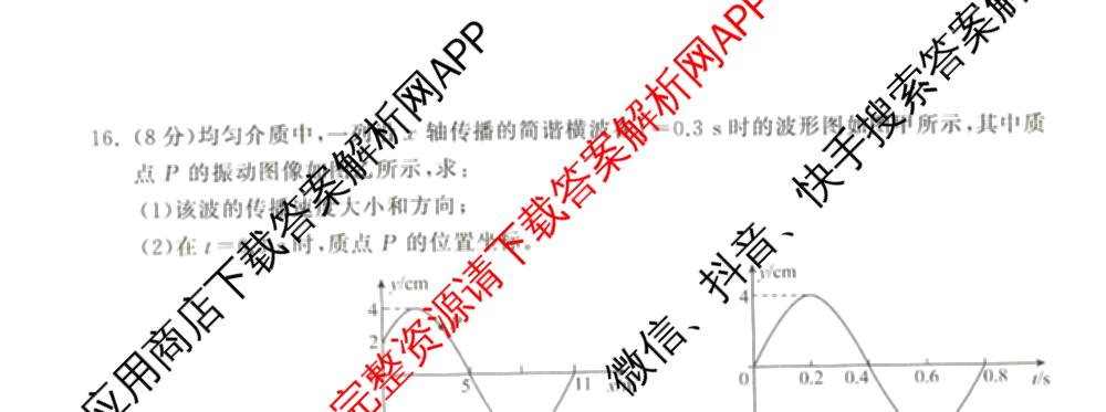 天舟高考衡中同卷2026年普通高等学校招生全国统一考试模拟信息卷(三)3试卷及答案汇总(已更新地理(WY)、数学(无字母)、文综(新疆版)等35份)物理试题