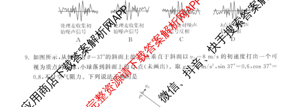 天舟高考衡中同卷2026年普通高等学校招生全国统一考试模拟信息卷(五)5试卷及答案汇总（含历史(WY)、地理(WY)、物理(无字母)等）物理试题