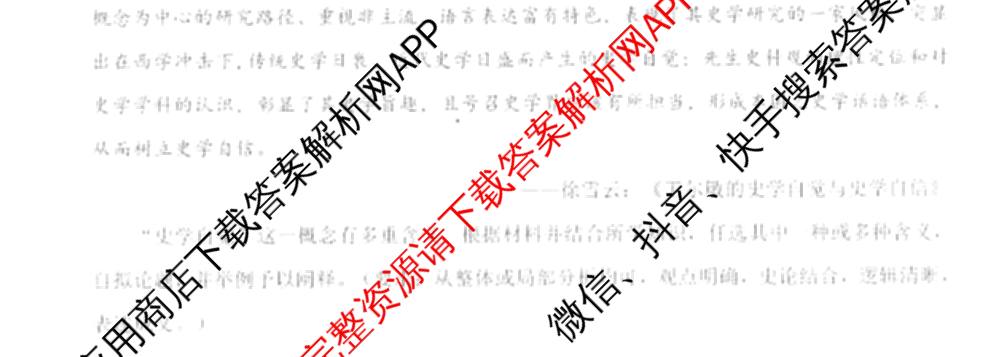 湖北省新八校协作体2025届高三5月联考(5.3)各科答案及试卷: 含历史 物理 英语试卷解析历史试题