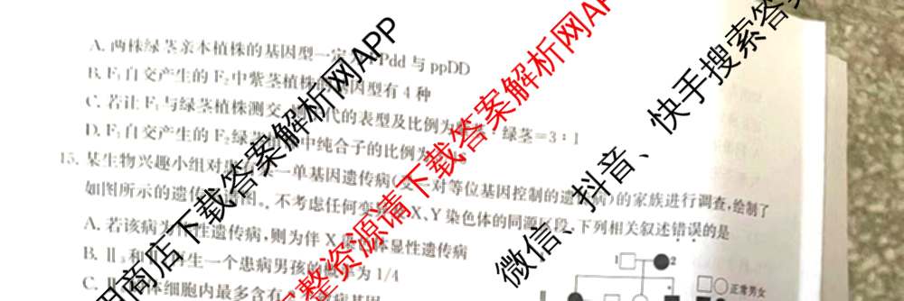 九师联盟2023-2024江西省八校协作体高一年级第二次联考试卷及答案汇总: 含物理 数学 语文试卷解析生物试题