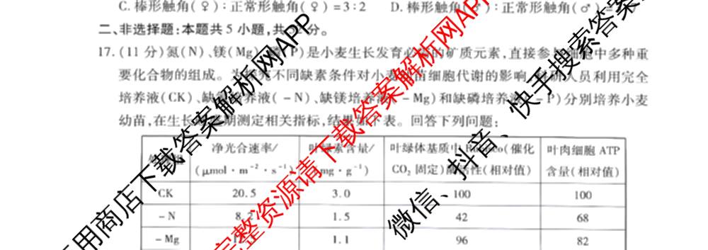 天一大联考河南省2027届高三联考(HN202609)（含数学、语文、化学等）生物试题