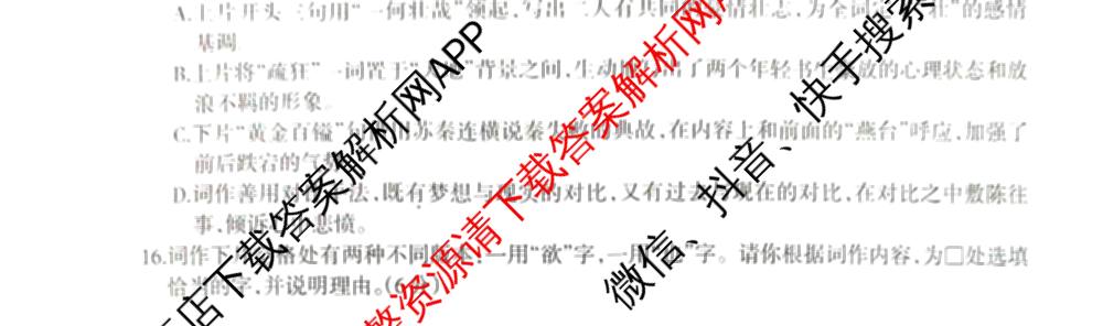 [柳州三模]柳州市2025届高三第三次模拟考试（含历史、地理、语文等）语文试题