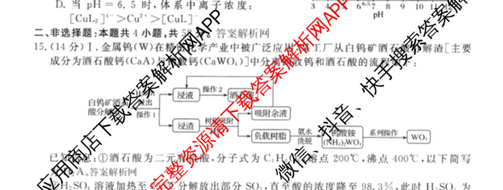 2026普通高等学校招生全国统一考试冲刺押题卷(一)1试卷及答案汇总（含化学、数学(A)、生物(AC)等）化学试题