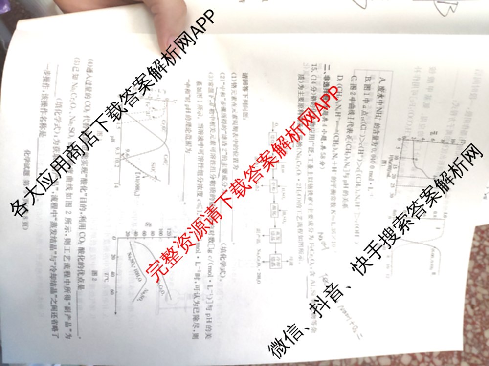 湖南省2026届高三九校联盟第一次联考试卷及答案汇总(已更新数学 地理 语文等10份)化学试题