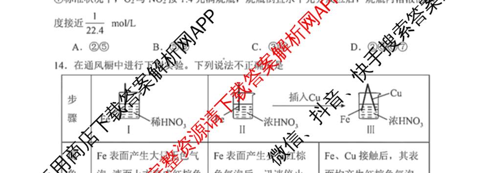 东北育才高中2025-2026学年度下学期高一年级第一次月考试卷试卷及答案汇总（含历史 数学 语文等）化学试题
