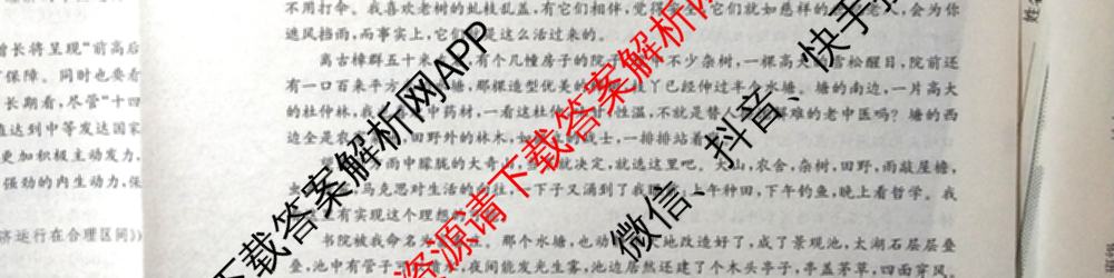 2024年全国高考模拟调研卷(三): 含物理(B Y) 文综(L) 文综(X Y)试卷解析语文试题