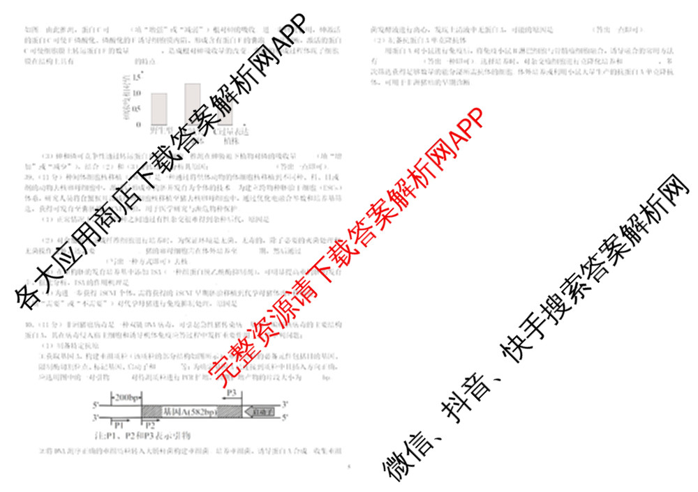 哈师大附中2023级高二下学期期末考试（9科全）生物试题
