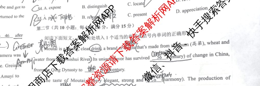 学科网2025届高三10月大联考各科答案及试卷（含历史(新课标卷) 语文(新课标卷) 语文(新高考卷)等17份）英语试题