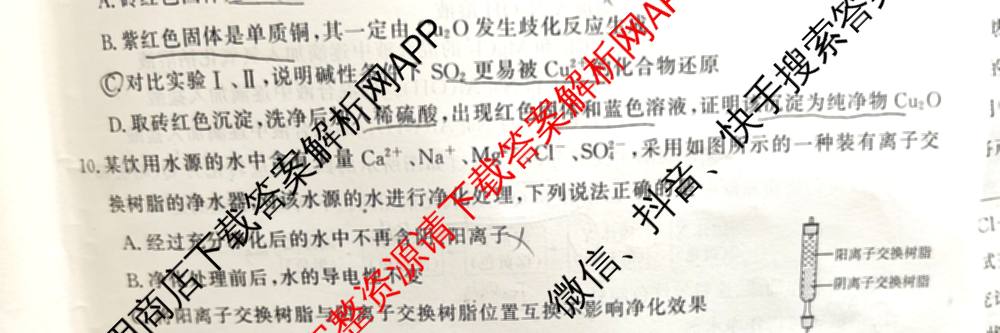 2026届皖南八校高三第一次联考（含历史(W) 地理(W) 英语(W)等）化学试题