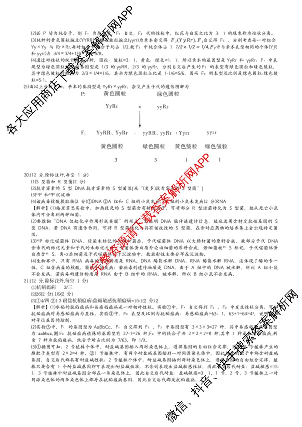 炎德英才大联考湖南师范大学附属中学2026年高一下学期第一次大练试卷及答案汇总(已更新数学(T)、历史(T)、地理(T)等9份)生物答案