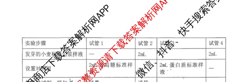 陕西省榆林市第二中学2025-2026学年第一学期分班考试高一年级（含语文 化学 地理等）生物试题