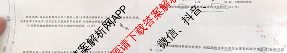 天舟高考衡中同卷2025年普通高等学校招生全国统一考试模拟押题卷(一)1试卷及答案汇总（34科全）地理试题