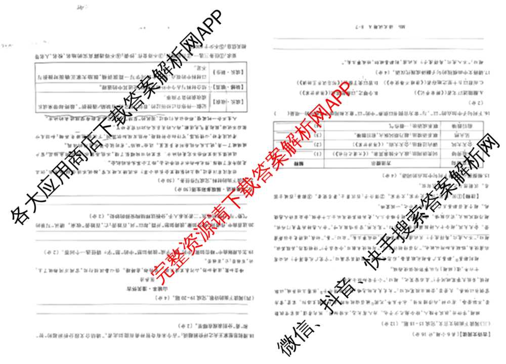 2026年陕西省初中学业水模拟考试[试卷类型:B](Mb)（含物理、历史、语文等）语文试题