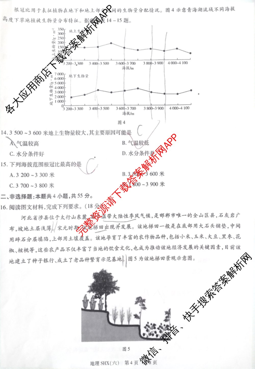 天一大联考2026届高三冲刺(六)6（含政治、数学、化学等27份）地理试题