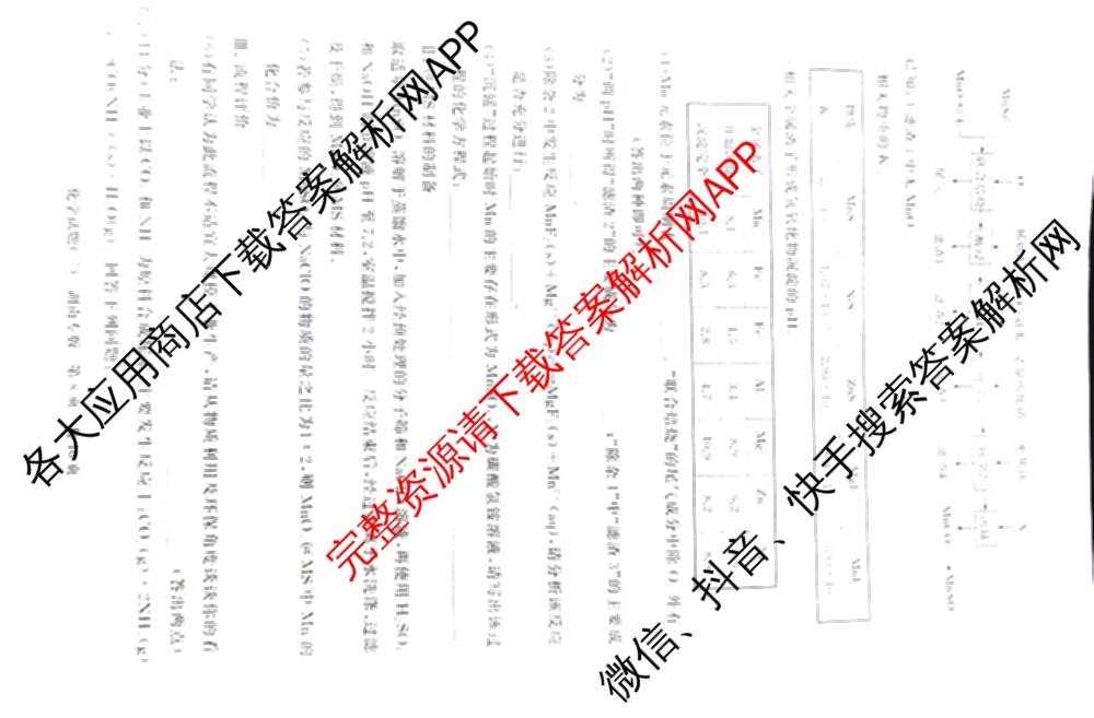 冲刺新高考2026届高考仿真模拟卷(T8)(三)3各科答案及试卷(已更新历史(HBZB)、历史(湖南专版)、地理(湖南专版)等20份)化学试题
